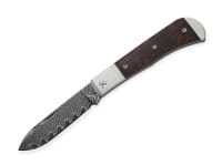 Trestle D Damast Aluminum & Leopard Wood
