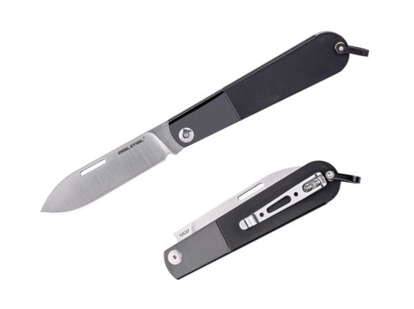 Real Barlow RB-3 Drop Point 12C27 Black Steel