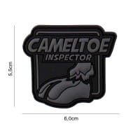 Cameltoe Inspector Patch Black-Grey Patch 3D PVC