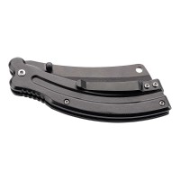 Einhandmesser Totenkopf orange