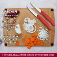 Swiss Classic Gemüsemesser Set, 3-teilig Rot