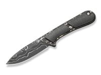 Mini Elementum Fixed Micarta Dark Green Damast