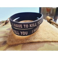 IF I TELL YOU Silikonarmband black JTG silicon bracelet