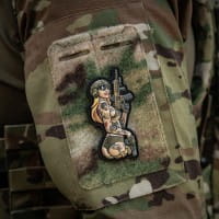 Tactical Pinup Girl Tatoo Panther Patch, fullcolor, 3d Rubber Patch, M-Tac