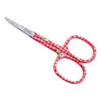 Baby Nagelschere rot abgerundet rostfrei gebogen 9.0 cm