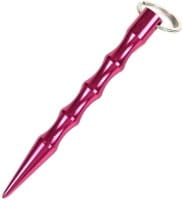 Kubotan Key Chain (Griff gewellt) pink