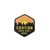 Trees Don´t Move Patch, JTG 3D Rubber Patch