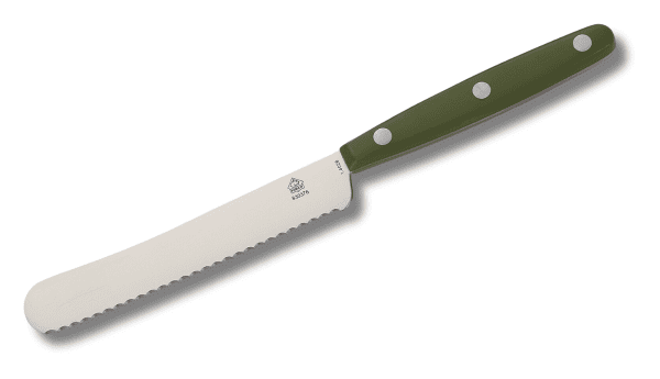 Buckelsmesser / Brötchenmesser olive grün