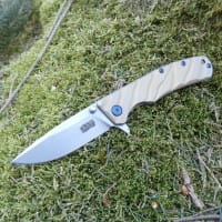 Selektion Einhandmesser, Edelstahl, gelb