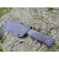 Super Edge 6 Wanger Drugar ATS 34 Schwarz Kydexscheide mit Clip