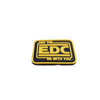 EDC Every Day Carry micro Patch, fullcolor, 3D Rubber Patch