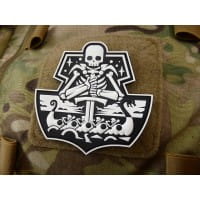 GhostShip Skull Patch Version One, white, JTG 3D Rubber Patch