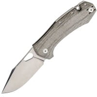 Grand Green Canvas Micarta Taschenmesser