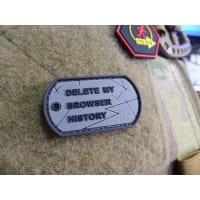Browser History Dog Tag Patch, fullcolor / JTG 3D Rubber Patch