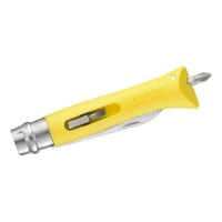 Taschenmesser No 09 DIY, Polyamid, gelb, rostfrei, 2 Bits