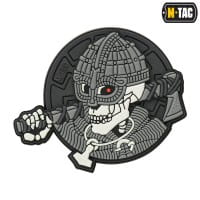 M-Tac Undead Viking Patch, grey, 3d Rubber Patch