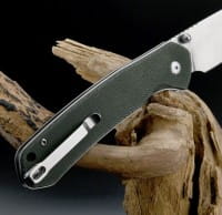 Large Pyrite AR-RPM9 Green Micarta