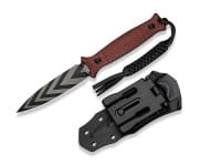 Perfrico 14C28N Burgundy G10 Black & Gray Striped