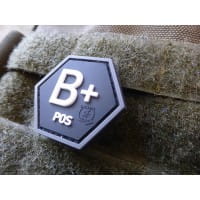 Blutgruppen Patch B Pos, Hexagon Patch, swat, JTG 3D Rubber Patch, HexPatch