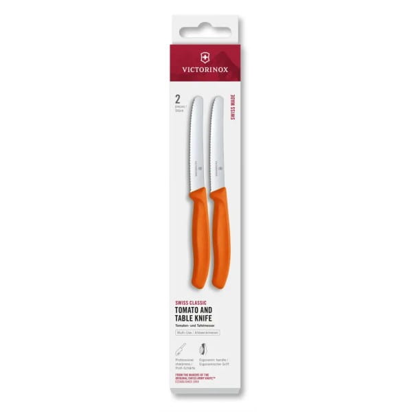 Swiss Classic Tomaten & Tafelmesser Set Orange 2tlg