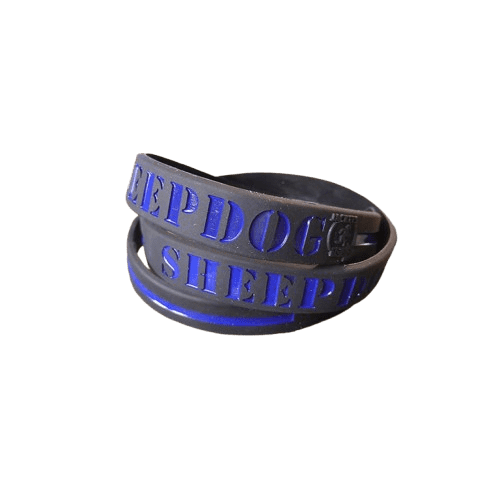 SHEEPDOG Thin Blue Line Silikon Armband / JTG silicon bracelet