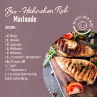 Bio Hähnchen Rub Gewürzzubereitung 100g