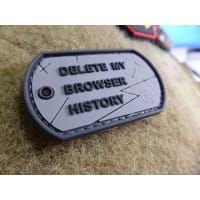 Browser History Dog Tag Patch, fullcolor / JTG 3D Rubber Patch