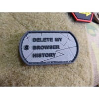 Browser History Dog Tag Patch, fullcolor / JTG 3D Rubber Patch