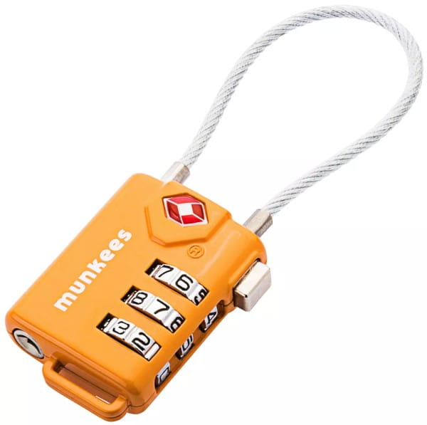 TSA Kabel Zahlenschloss Orange