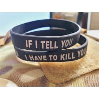 IF I TELL YOU Silikonarmband black JTG silicon bracelet