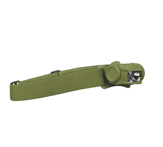 Kopflampe LED 4-farbig Oliv