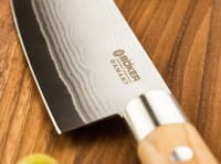 Damast Olive Kochmesser Groß