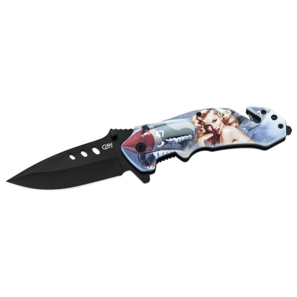 CJH Rettungsmesser Pin Up Flugzeug 1