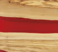 Servierbrett Olive rot 45×22×1,5 cm