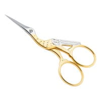 Storchenschere vernickelt vergoldet 9.0 cm