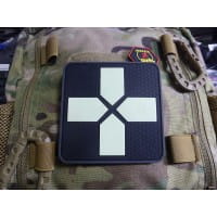Big RedCross Medic Patch, 100mm, gid / JTG 3D Rubber Patch
