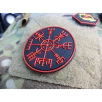 VEGVISIR VIKING COMPASS Patch, blackmedic / 3D Rubber Patch