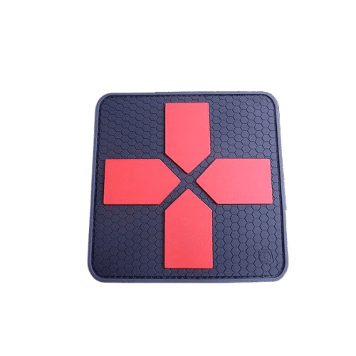 Big RedCross Medic Patch, 100mm, blackmedic / JTG 3D Rubber Patch